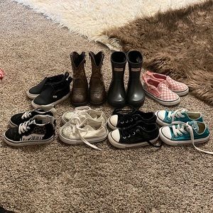 Vans, converse, Hunter Boot bundle size 6